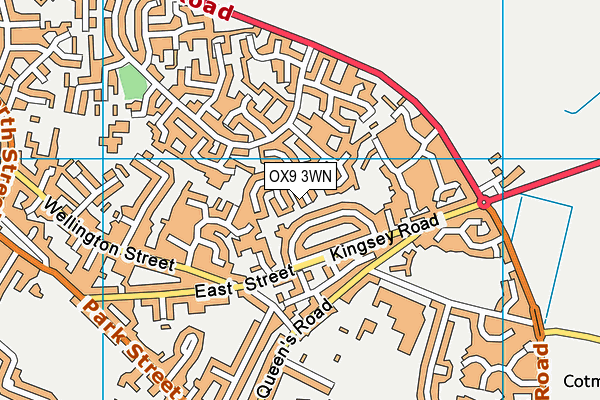 OX9 3WN map - OS VectorMap District (Ordnance Survey)