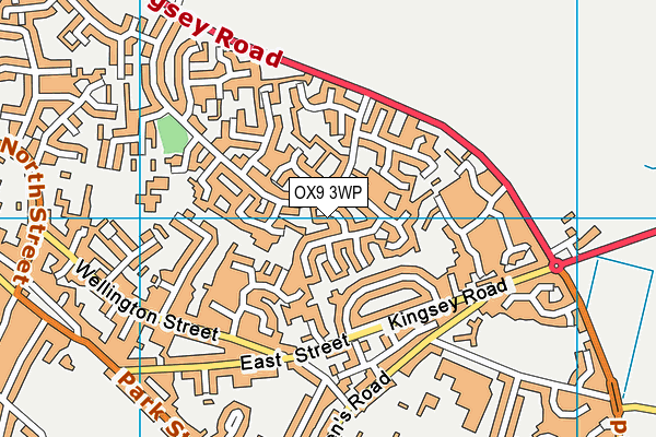 OX9 3WP map - OS VectorMap District (Ordnance Survey)