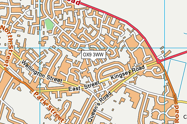 OX9 3WW map - OS VectorMap District (Ordnance Survey)