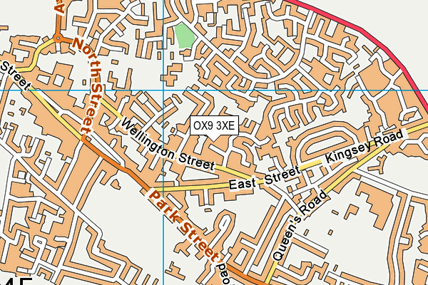 OX9 3XE map - OS VectorMap District (Ordnance Survey)