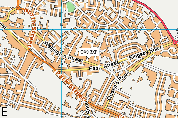 OX9 3XF map - OS VectorMap District (Ordnance Survey)