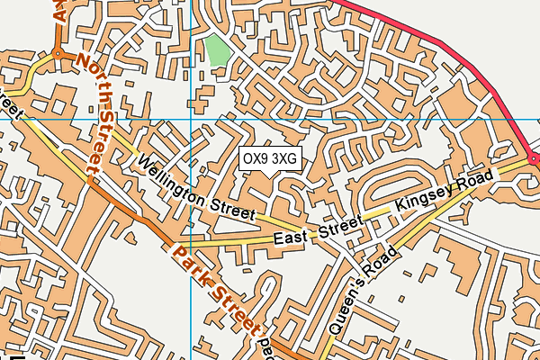 OX9 3XG map - OS VectorMap District (Ordnance Survey)