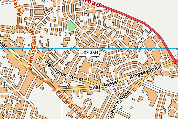 OX9 3XH map - OS VectorMap District (Ordnance Survey)