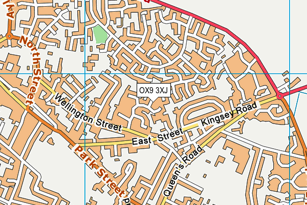 OX9 3XJ map - OS VectorMap District (Ordnance Survey)