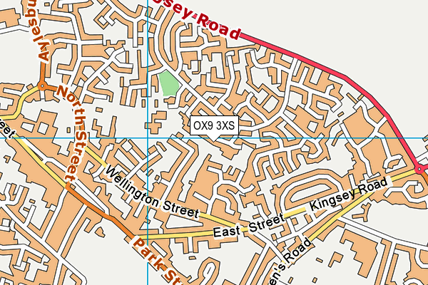 OX9 3XS map - OS VectorMap District (Ordnance Survey)