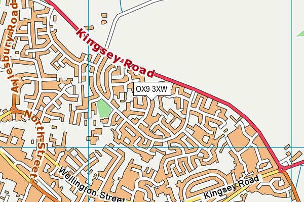 OX9 3XW map - OS VectorMap District (Ordnance Survey)