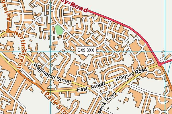 OX9 3XX map - OS VectorMap District (Ordnance Survey)