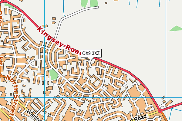 OX9 3XZ map - OS VectorMap District (Ordnance Survey)