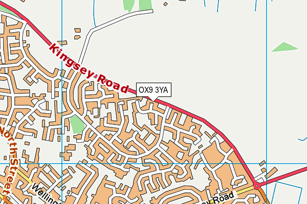 OX9 3YA map - OS VectorMap District (Ordnance Survey)