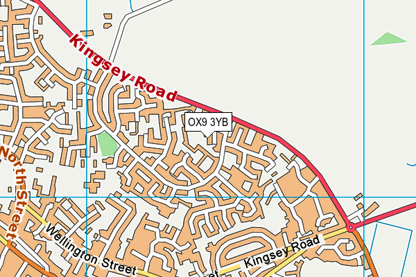 OX9 3YB map - OS VectorMap District (Ordnance Survey)
