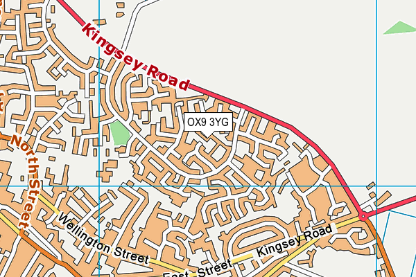 OX9 3YG map - OS VectorMap District (Ordnance Survey)