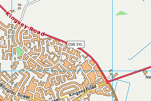 OX9 3YL map - OS VectorMap District (Ordnance Survey)