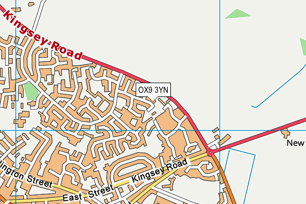 OX9 3YN map - OS VectorMap District (Ordnance Survey)