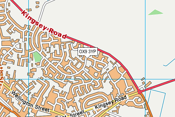 OX9 3YP map - OS VectorMap District (Ordnance Survey)