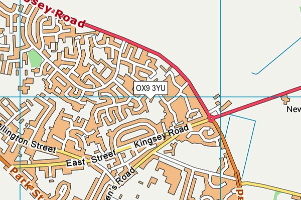 OX9 3YU map - OS VectorMap District (Ordnance Survey)