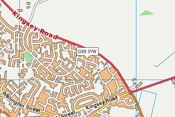 OX9 3YW map - OS VectorMap District (Ordnance Survey)