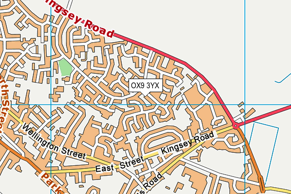 OX9 3YX map - OS VectorMap District (Ordnance Survey)