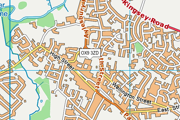 OX9 3ZD map - OS VectorMap District (Ordnance Survey)