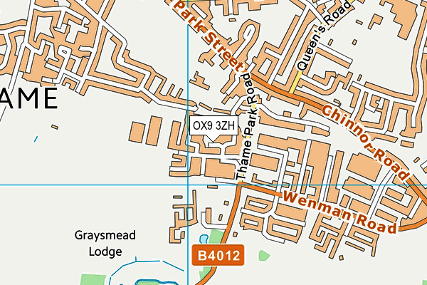 OX9 3ZH map - OS VectorMap District (Ordnance Survey)