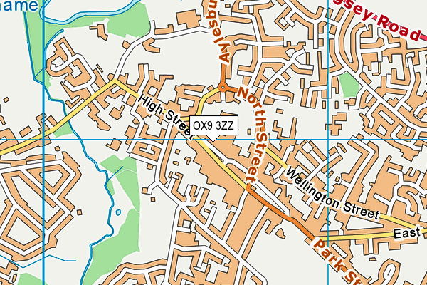 OX9 3ZZ map - OS VectorMap District (Ordnance Survey)
