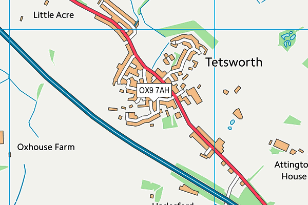 OX9 7AH map - OS VectorMap District (Ordnance Survey)