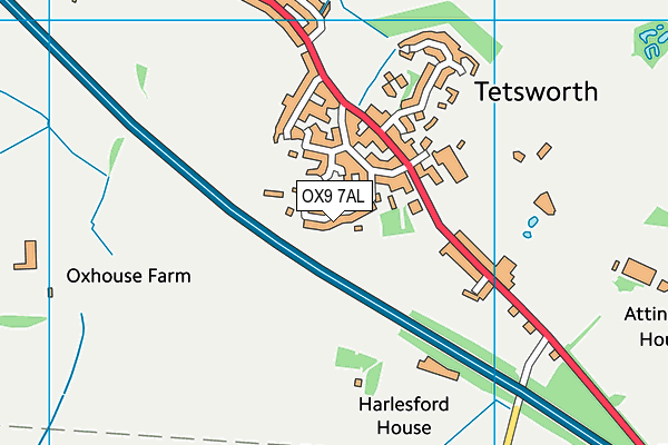 OX9 7AL map - OS VectorMap District (Ordnance Survey)