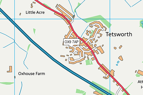OX9 7AP map - OS VectorMap District (Ordnance Survey)