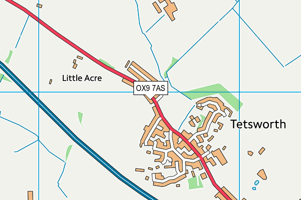 OX9 7AS map - OS VectorMap District (Ordnance Survey)