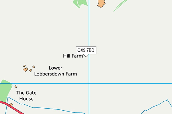 OX9 7BD map - OS VectorMap District (Ordnance Survey)