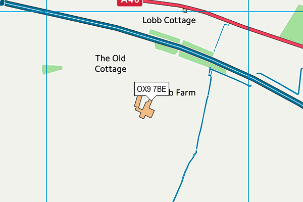 OX9 7BE map - OS VectorMap District (Ordnance Survey)