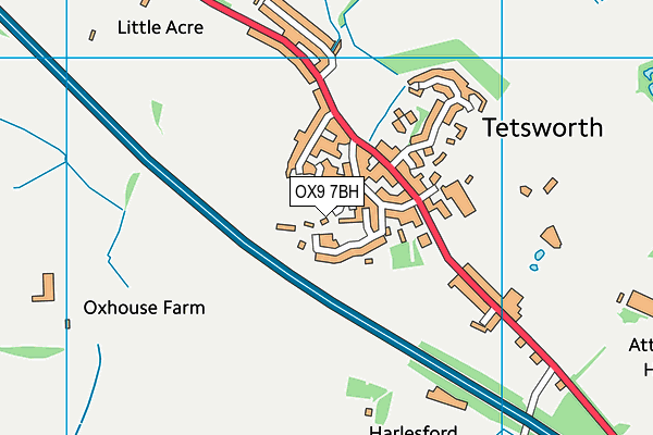 OX9 7BH map - OS VectorMap District (Ordnance Survey)