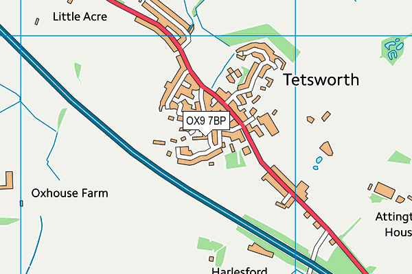 OX9 7BP map - OS VectorMap District (Ordnance Survey)