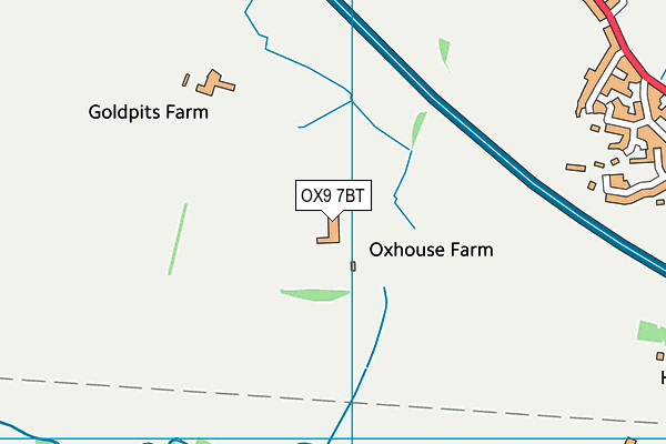 OX9 7BT map - OS VectorMap District (Ordnance Survey)