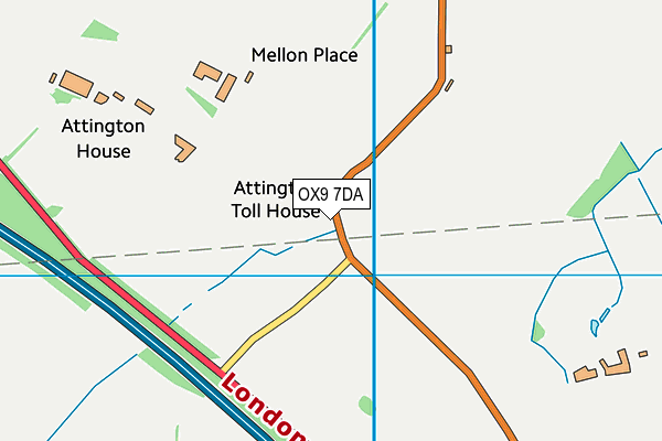OX9 7DA map - OS VectorMap District (Ordnance Survey)