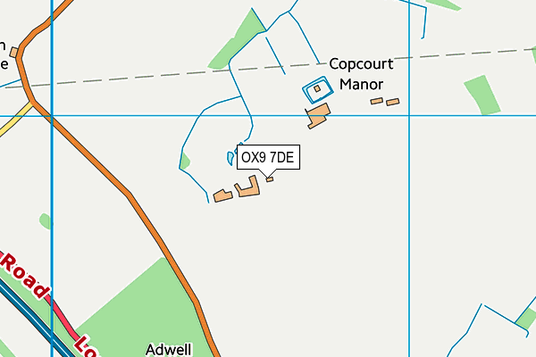 OX9 7DE map - OS VectorMap District (Ordnance Survey)