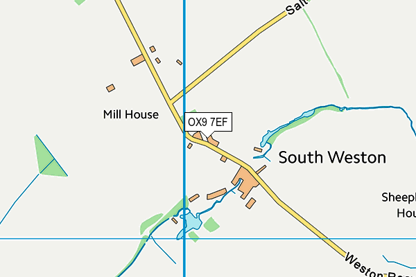 OX9 7EF map - OS VectorMap District (Ordnance Survey)