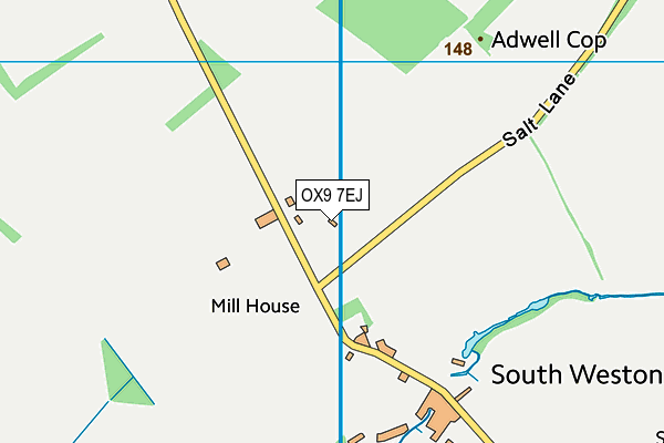 OX9 7EJ map - OS VectorMap District (Ordnance Survey)