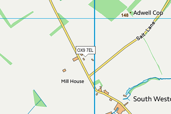 OX9 7EL map - OS VectorMap District (Ordnance Survey)