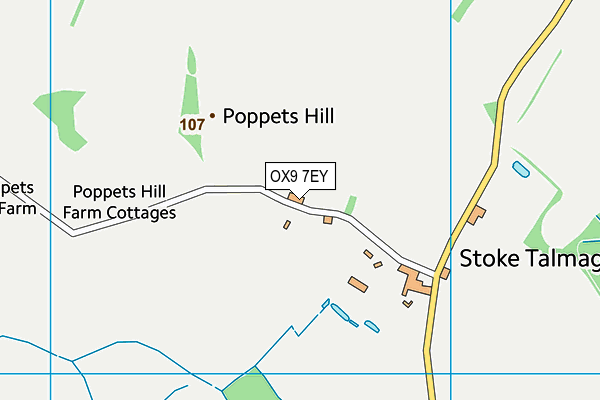 OX9 7EY map - OS VectorMap District (Ordnance Survey)