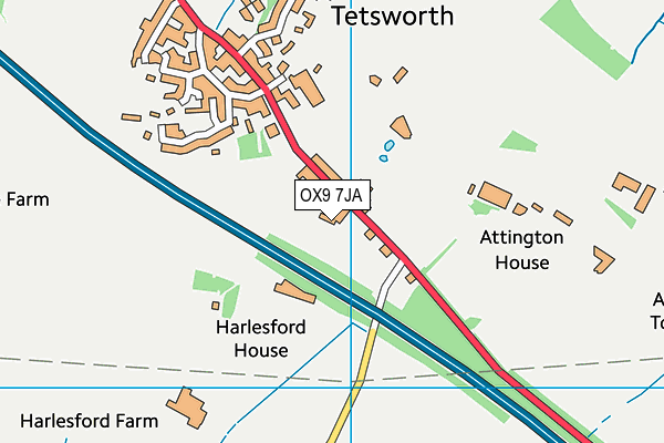 OX9 7JA map - OS VectorMap District (Ordnance Survey)