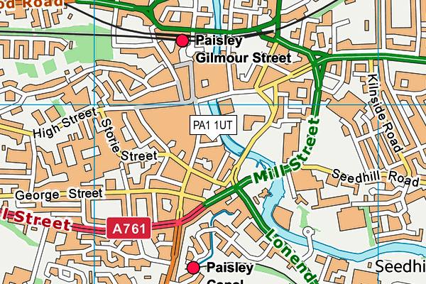 Map of THE SCENE GLASGOW LIMITED at district scale