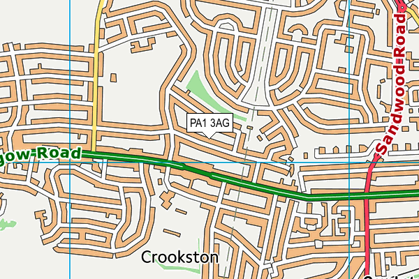 PA1 3AG map - OS VectorMap District (Ordnance Survey)