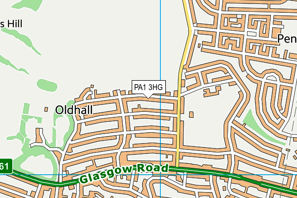 PA1 3HG map - OS VectorMap District (Ordnance Survey)