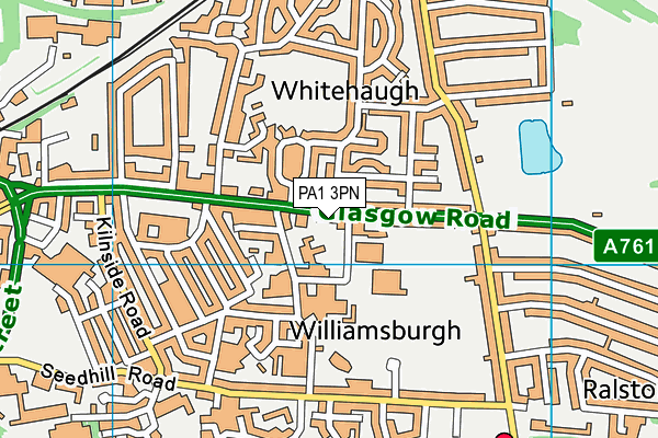 PA1 3PN map - OS VectorMap District (Ordnance Survey)