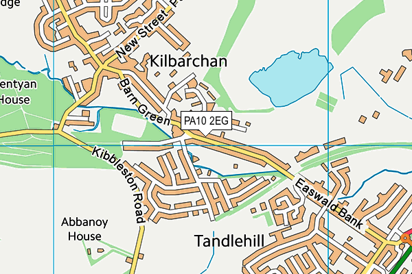PA10 2EG map - OS VectorMap District (Ordnance Survey)