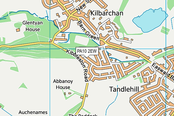 PA10 2EW map - OS VectorMap District (Ordnance Survey)