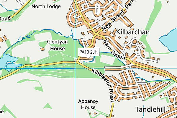PA10 2JH map - OS VectorMap District (Ordnance Survey)