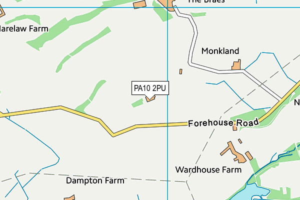 PA10 2PU map - OS VectorMap District (Ordnance Survey)