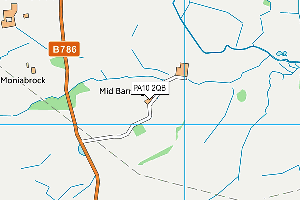 PA10 2QB map - OS VectorMap District (Ordnance Survey)
