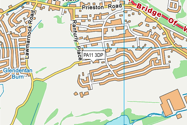 PA11 3DP map - OS VectorMap District (Ordnance Survey)